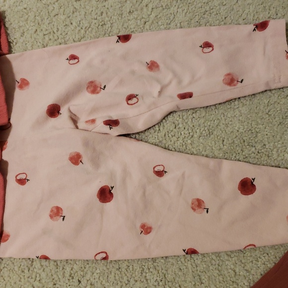 5 Piece 18 Month Apple Print Set Sweater And Flare Pants - Picture 5 of 11
